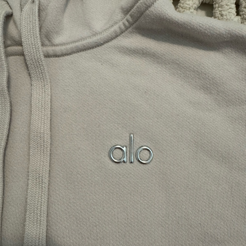 ALO Yoga Beige Hoodie